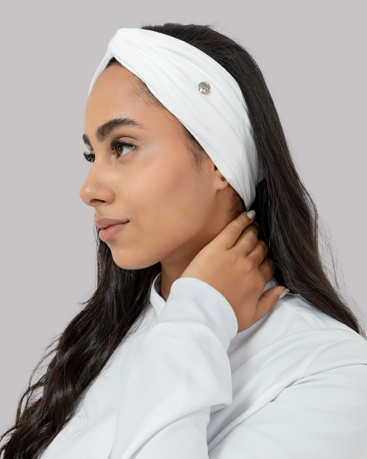 Touca Faixa Feminina - Branca