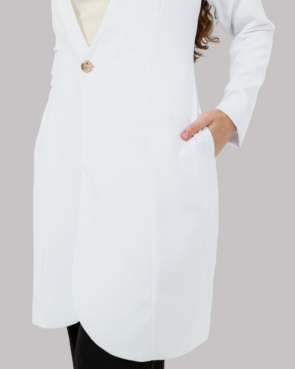 Jaleco Cristal Feminino - Branco