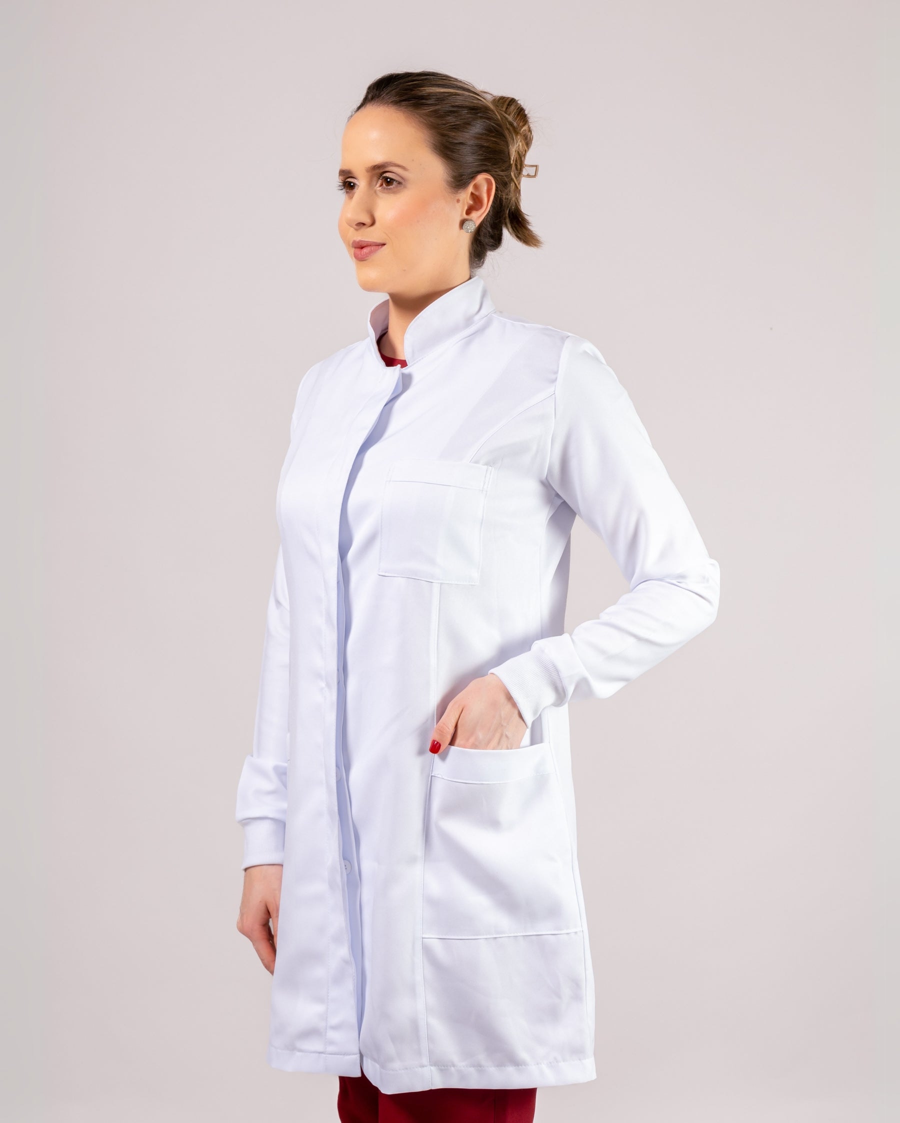 Jaleco Topázio Feminino - Branco