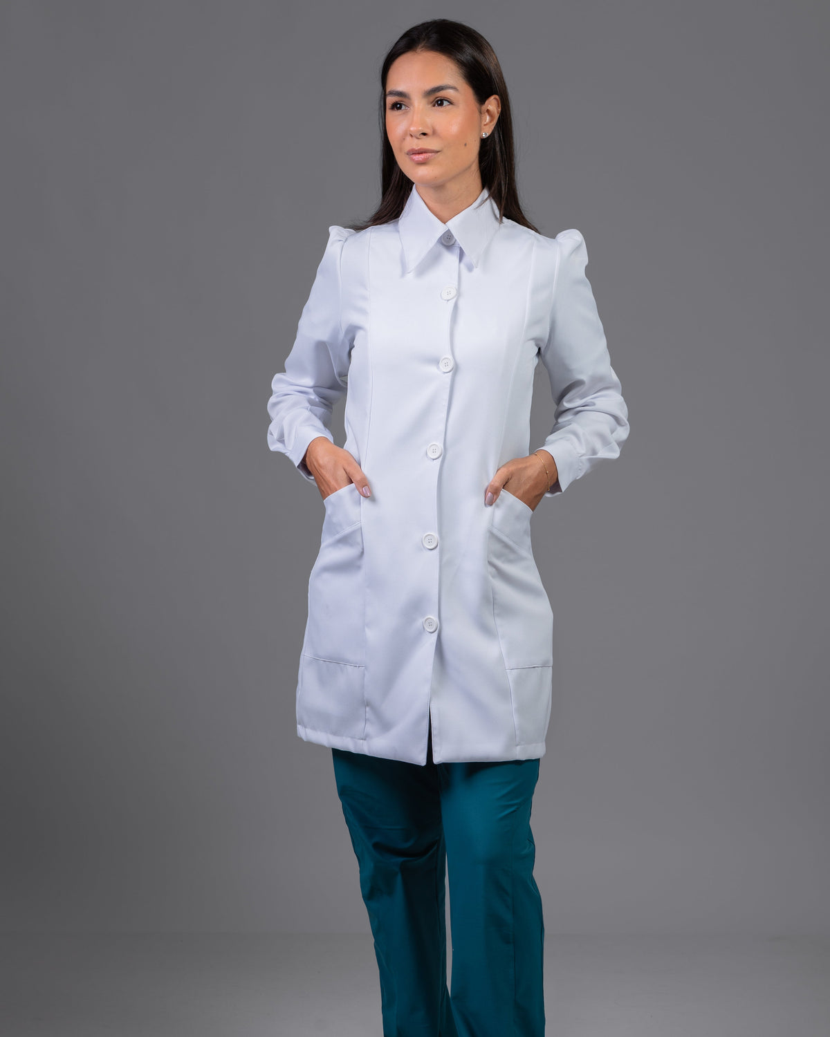 Jaleco Safira Feminino -  Branco