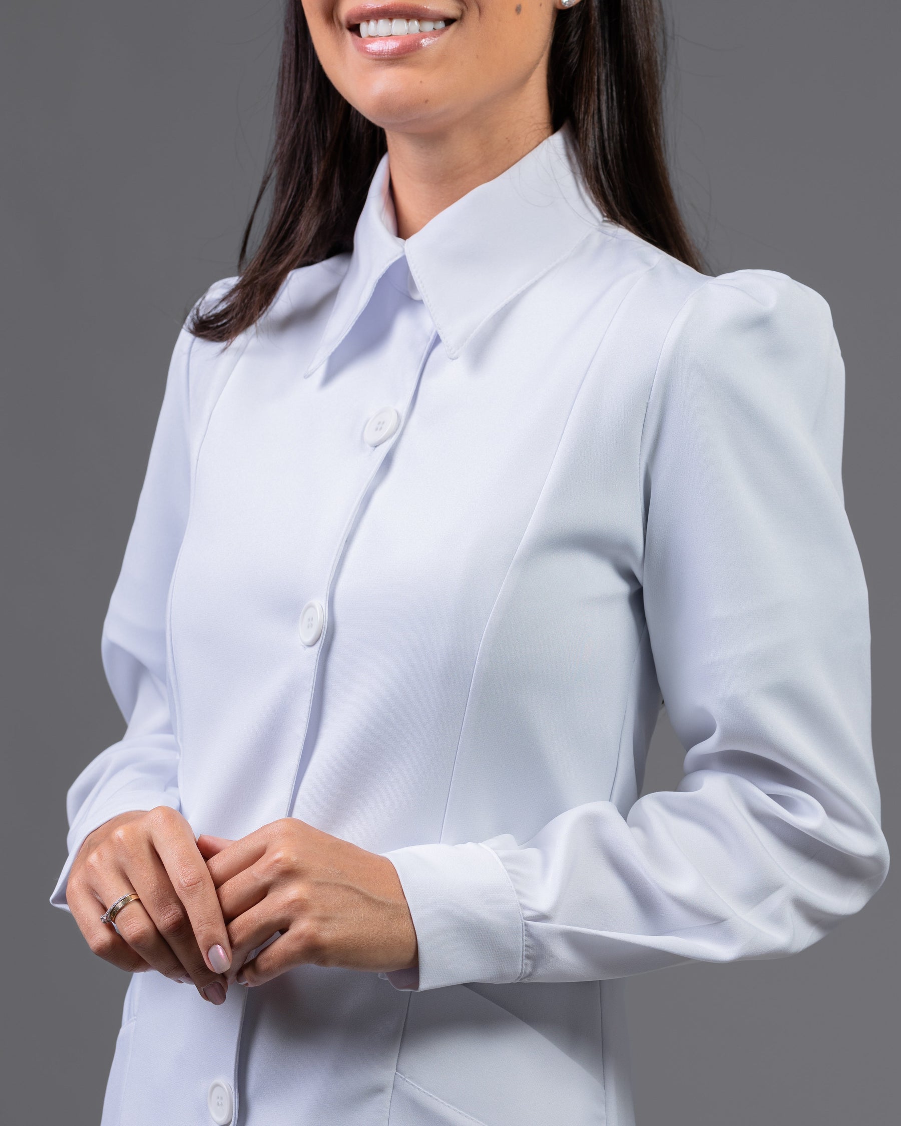 Jaleco Safira Feminino -  Branco