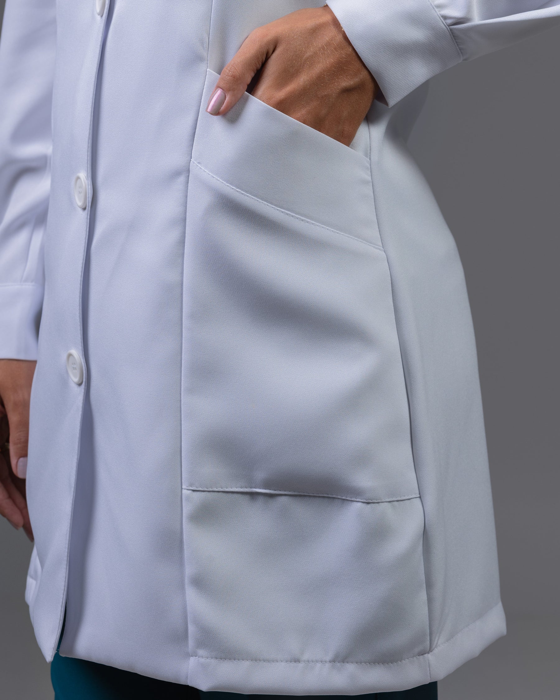 Jaleco Safira Feminino -  Branco