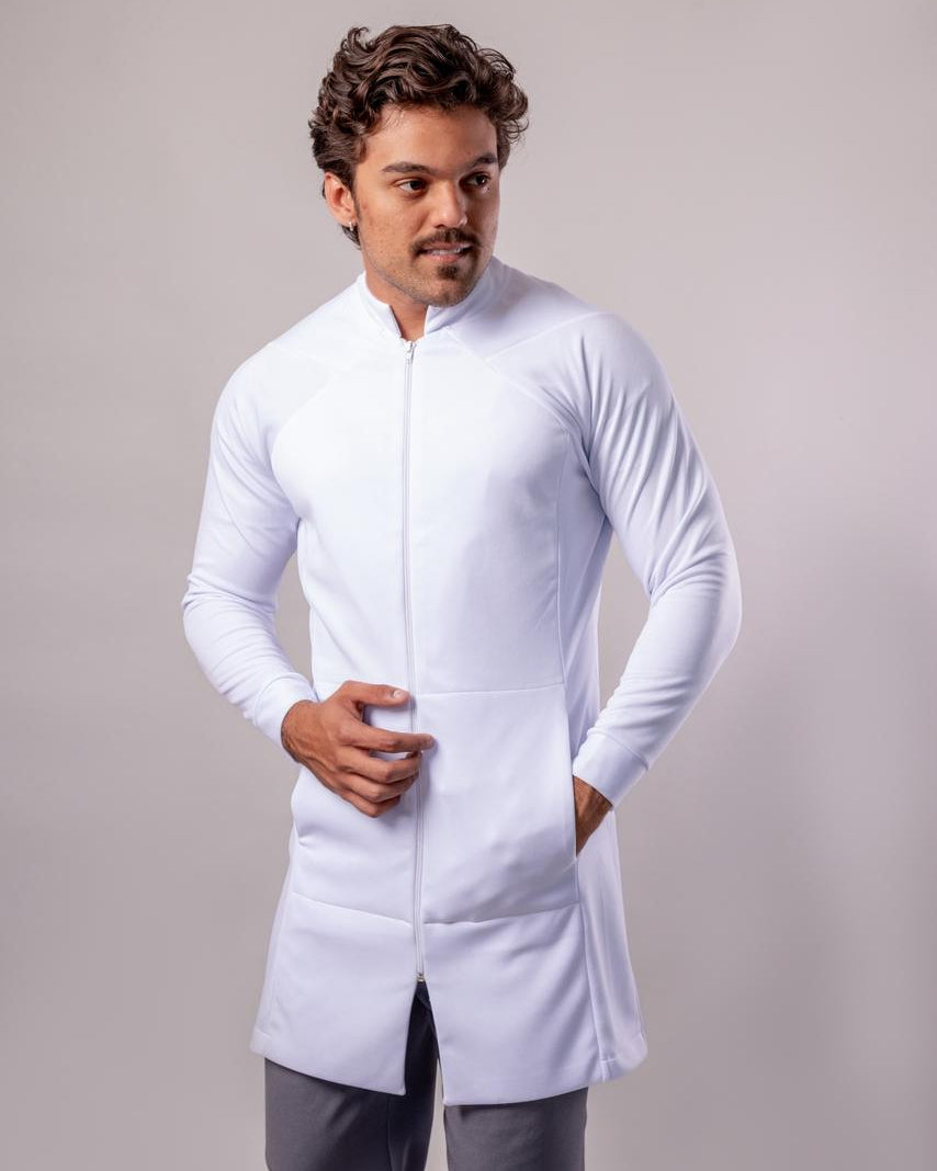 Jaleco Jaspe Masculino - Branco